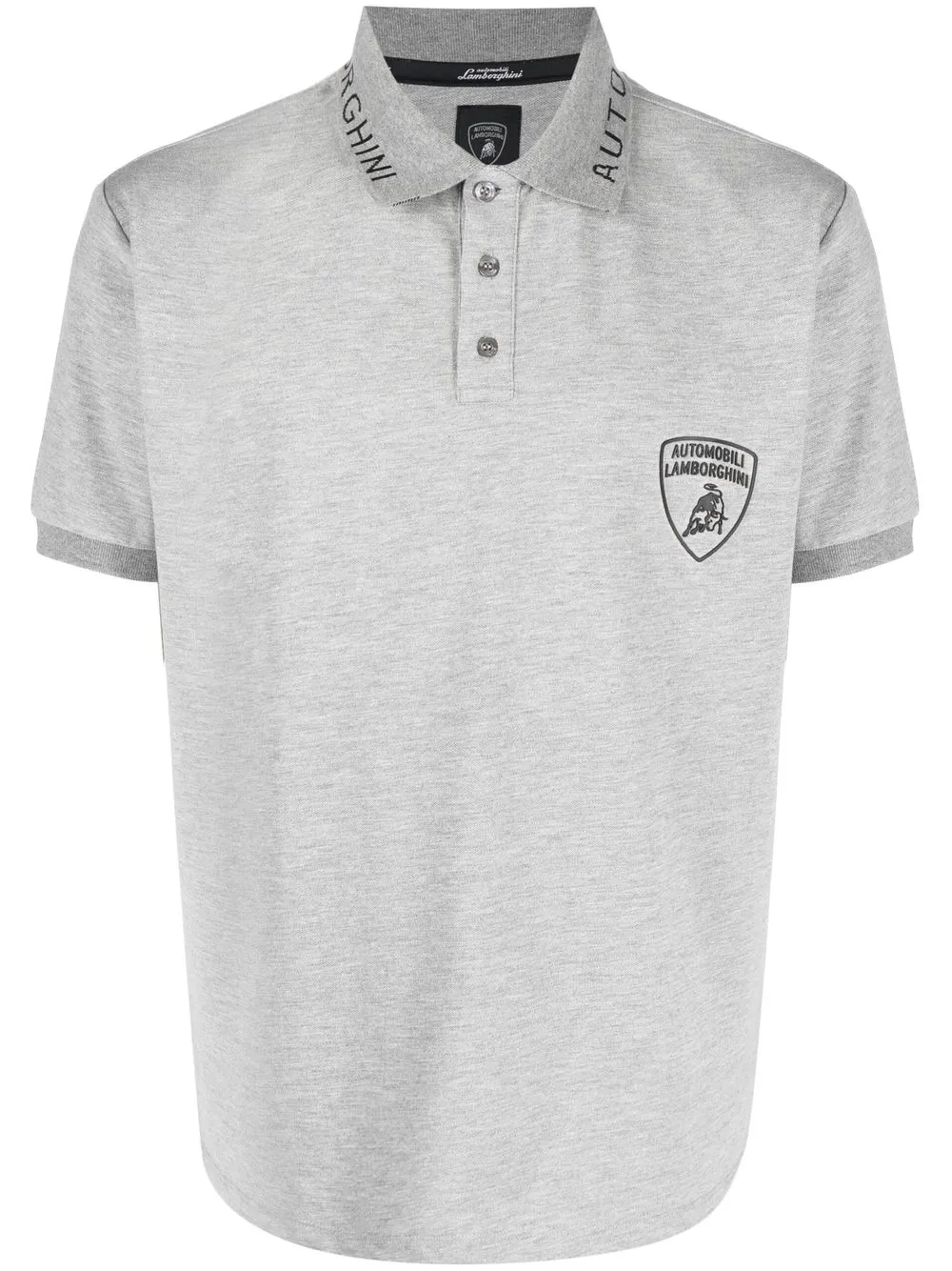 

Automobili Lamborghini playera tipo polo con logo estampado - Gris