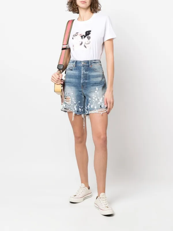 3x1 Distressed Denim Shorts - Farfetch
