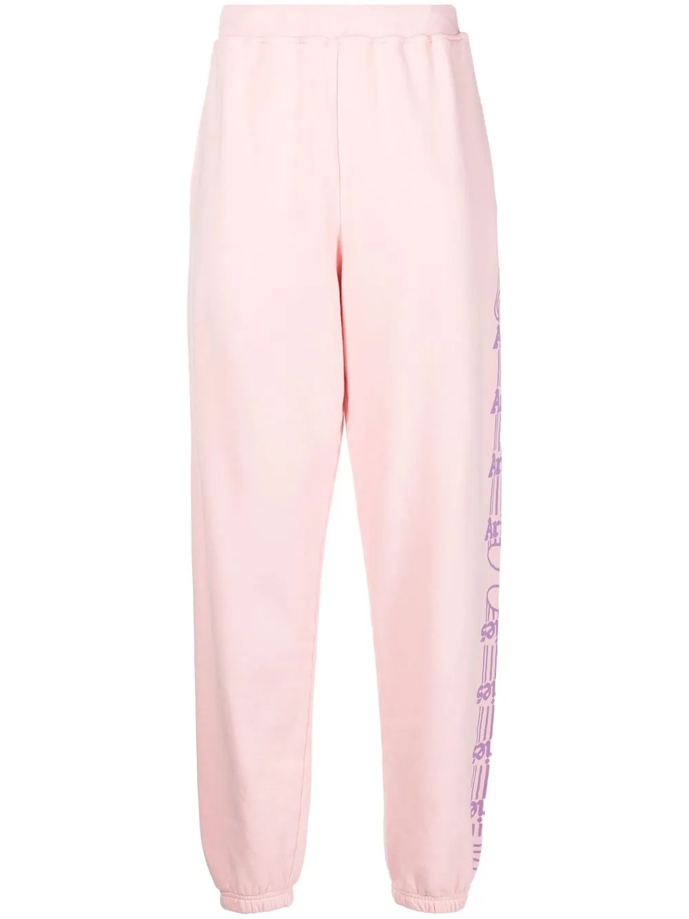 

Aries pants con logo estampado - Rosado