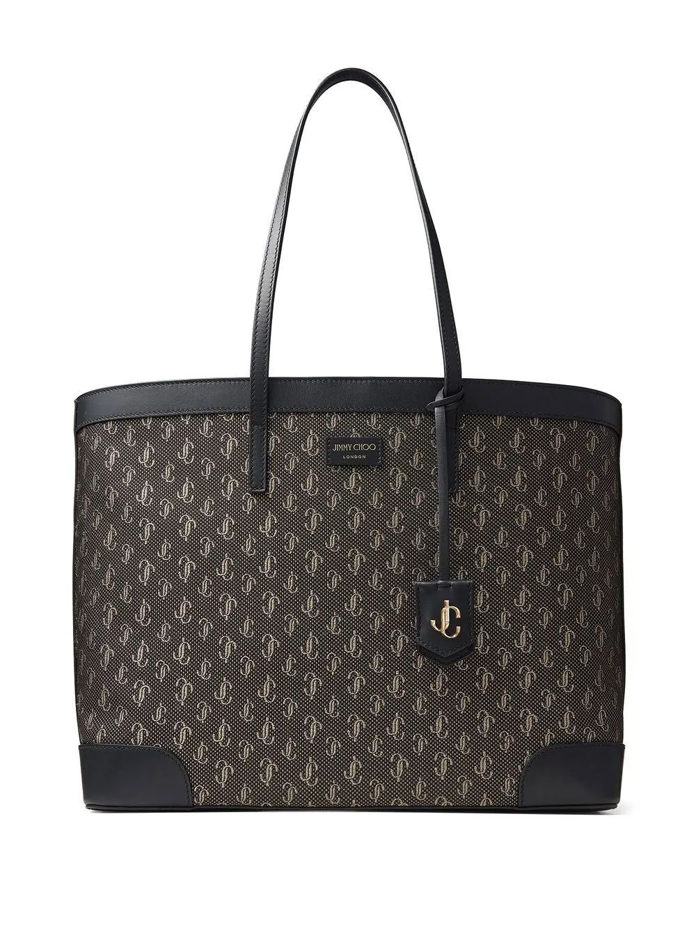 

Jimmy Choo tote con asas y logo - Negro