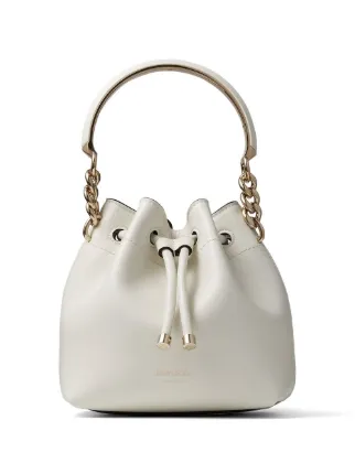Jimmy Choo Bon Bon バケットバッグ ミニ | ホワイト | FARFETCH JP