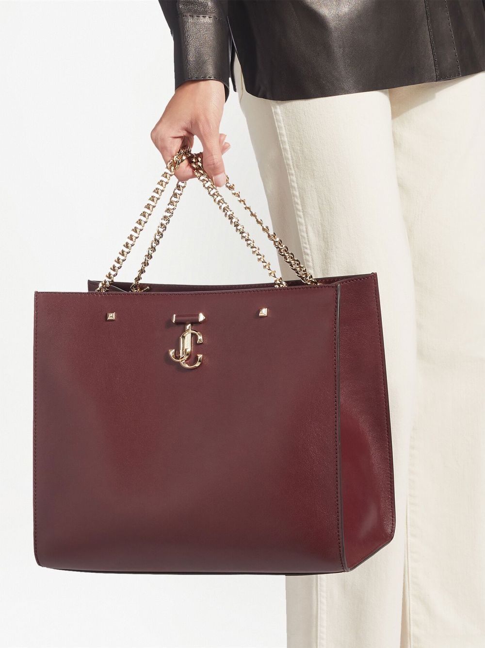 Jimmy Choo Avenue Leather Tote Bag - Farfetch