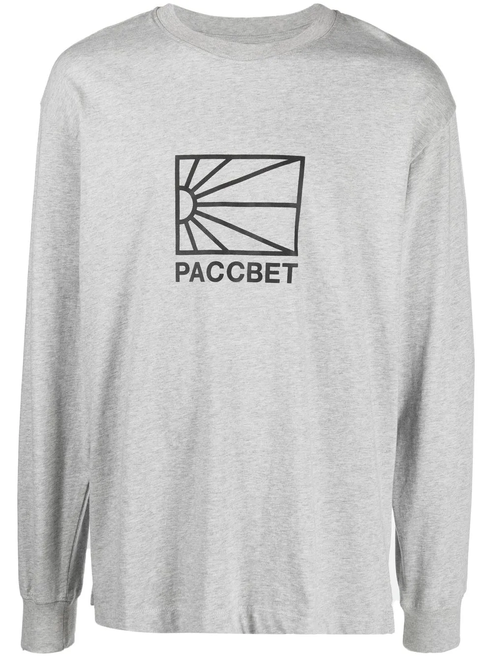 

PACCBET playera con logo metalizado - Gris