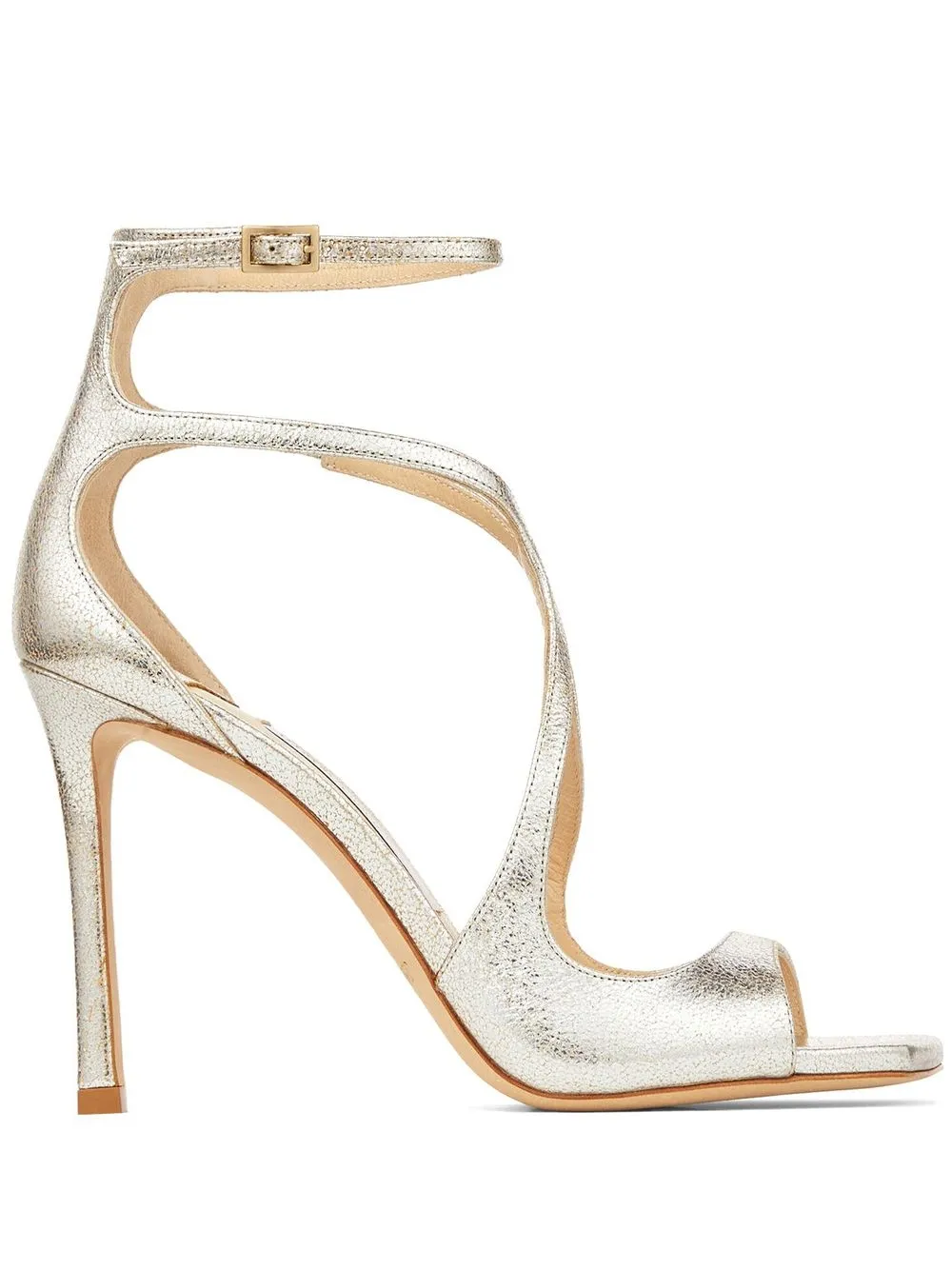 

Jimmy Choo Azia 110mm square sandals - Gold