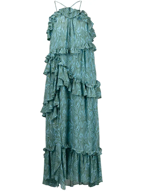 Cinq A Sept Midikleid mit Rüschen