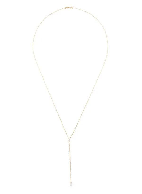 White gold clearance lariat necklace