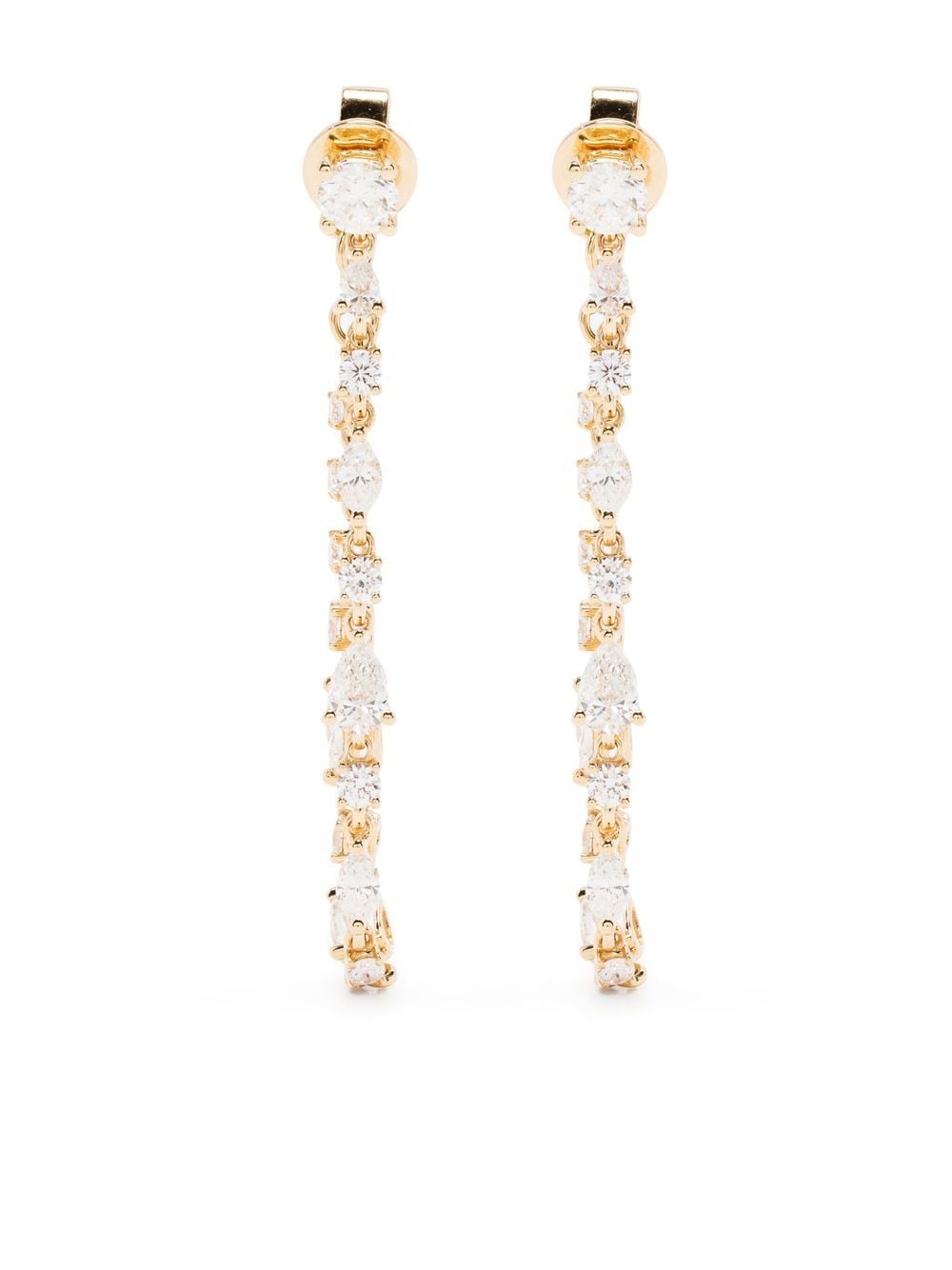 Anita Ko 18kt Yellow Gold Diamond Loop Earrings