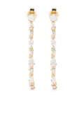 Anita Ko 18kt yellow gold diamond loop earrings