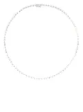 Anita Ko 18kt white gold baguette diamond choker necklace - Silver