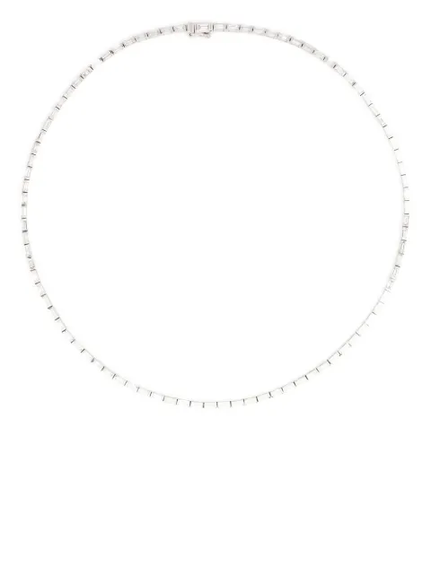 Anita Ko 18kt white gold baguette diamond choker necklace