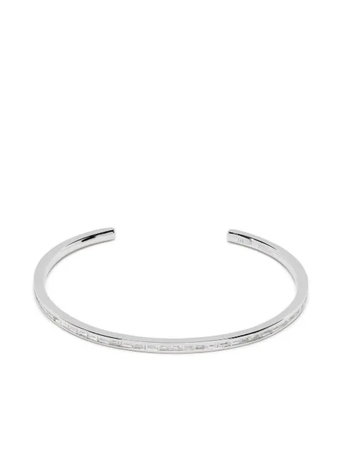 Anita Ko 18kt white gold baguette diamond cuff bracelet