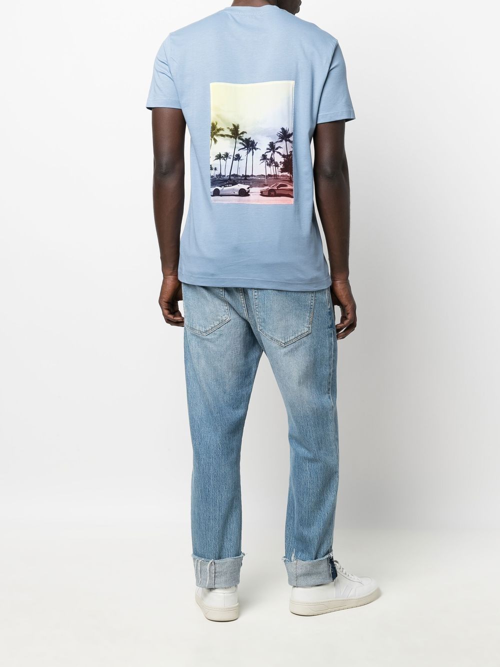 Tara Matthews x Granite Island T-shirt met print - Blauw