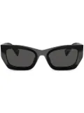 Miu Miu Eyewear rectangle frame sunglasses - Black