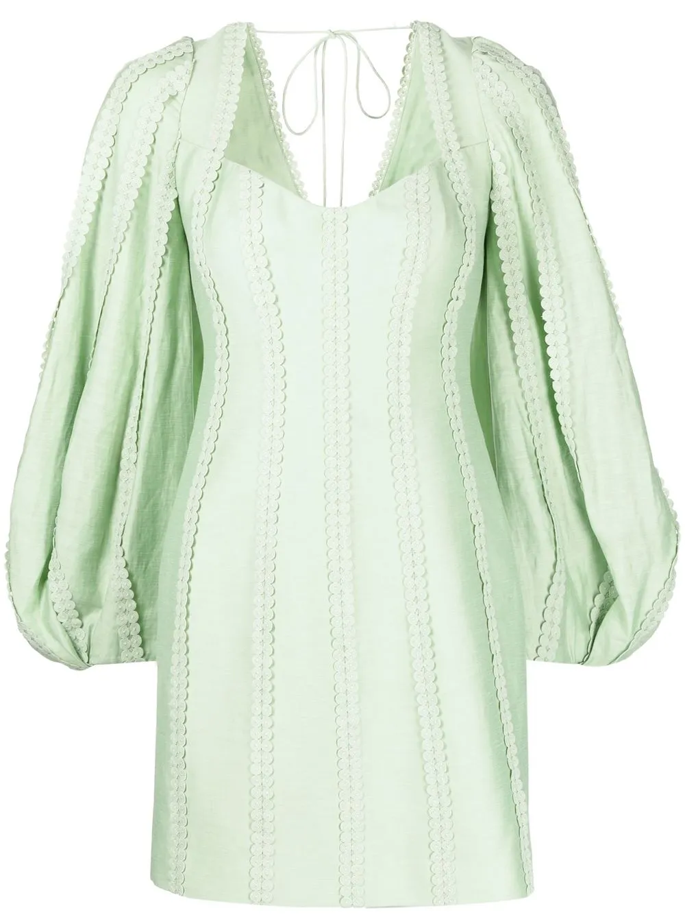 

Acler vestido corto Duxbury - Verde