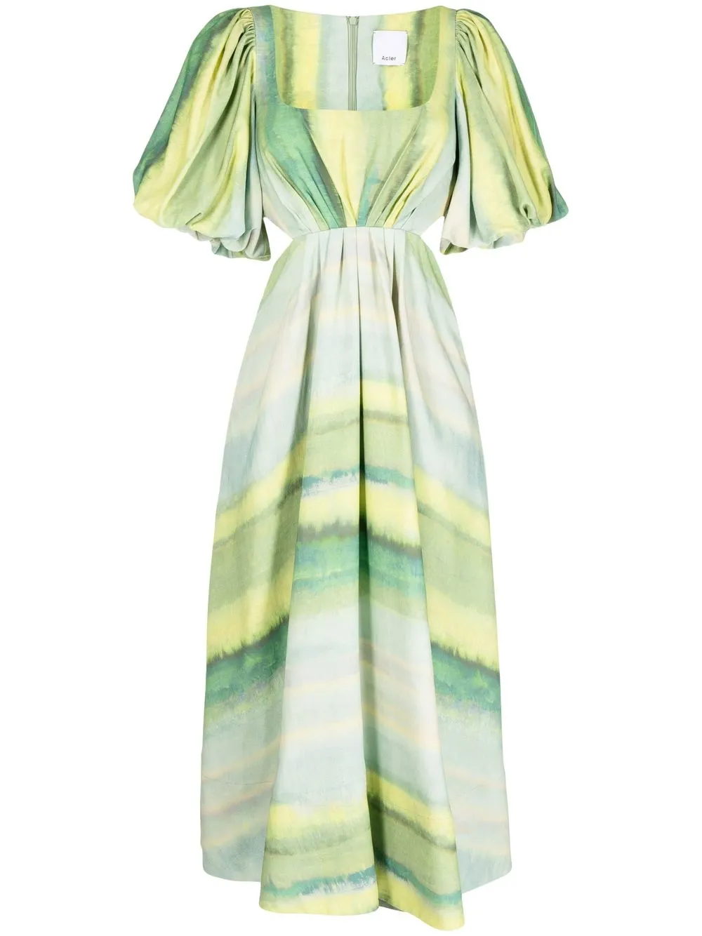 

Acler Temple striped midi dress - Green