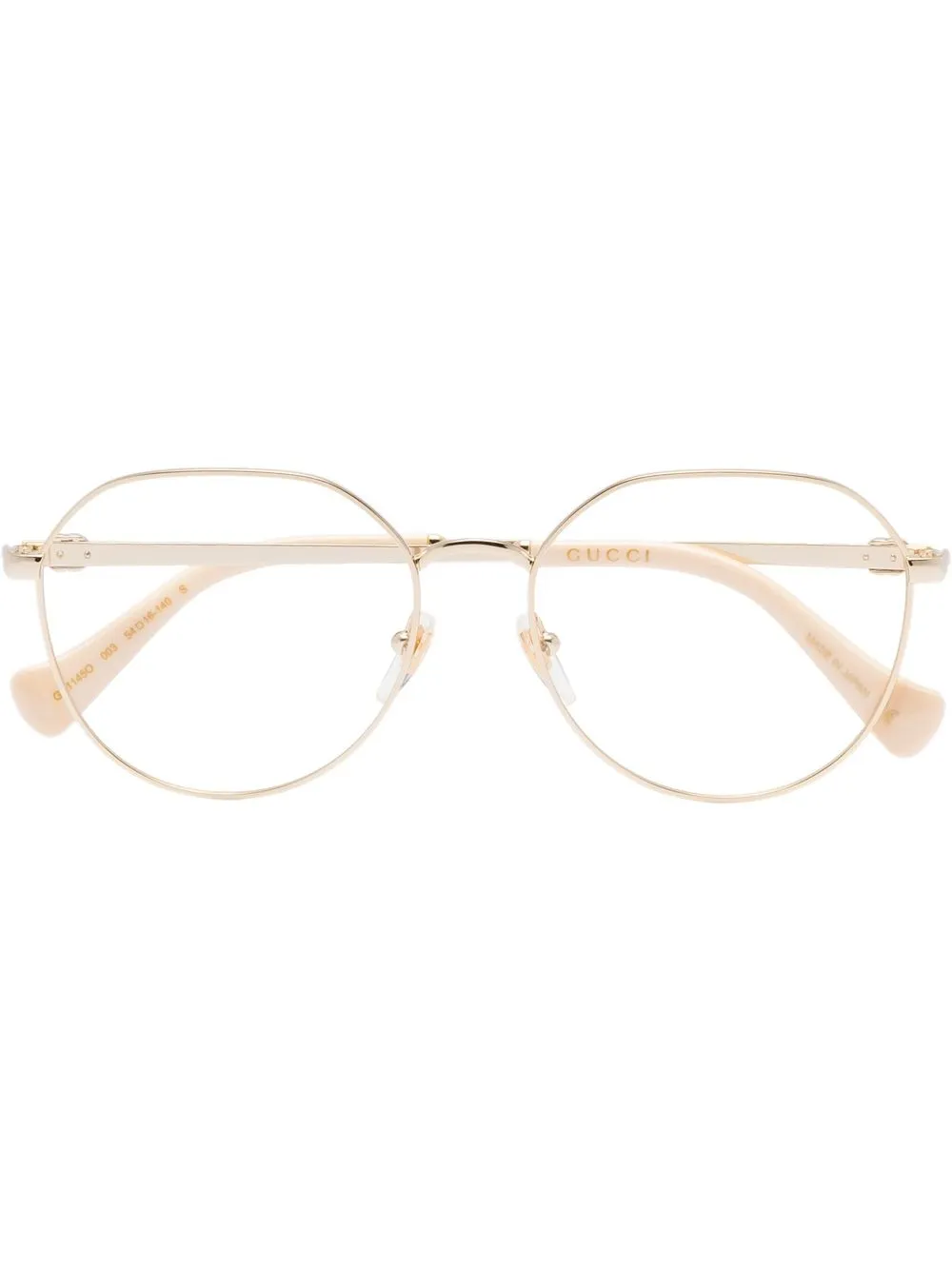 

Gucci Eyewear lentes con armazón redonda - Neutro