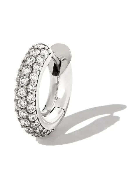 Spinelli Kilcollin arracada huggie en oro amarillo de 18kt con pavé