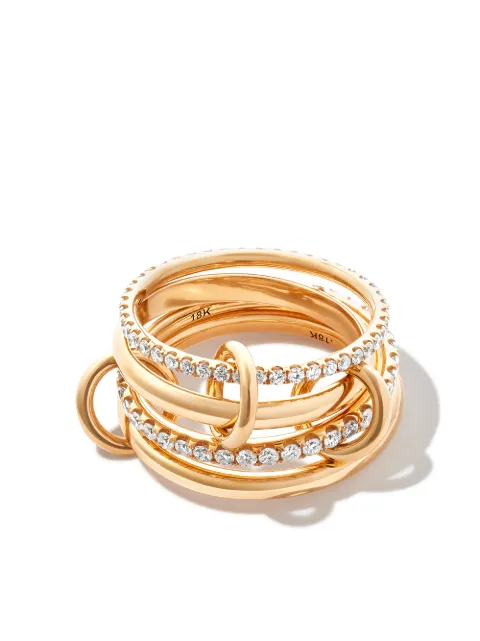Spinelli Kilcollin 18K yellow gold Polaris diamond ring
