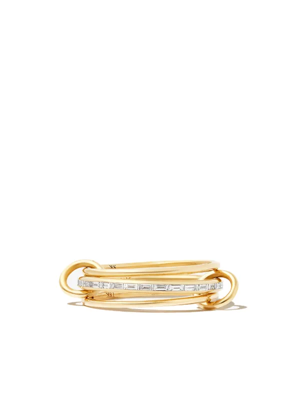 Spinelli Kilcollin 18kt Yellow Gold 3 Link Diamond Ring | Gold