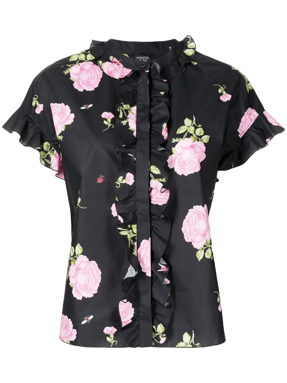 

Giambattista Valli blusa con estampado floral - Negro