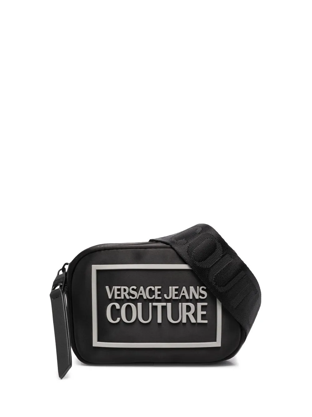 

Versace Jeans Couture logo-lettering satchel bag - Black