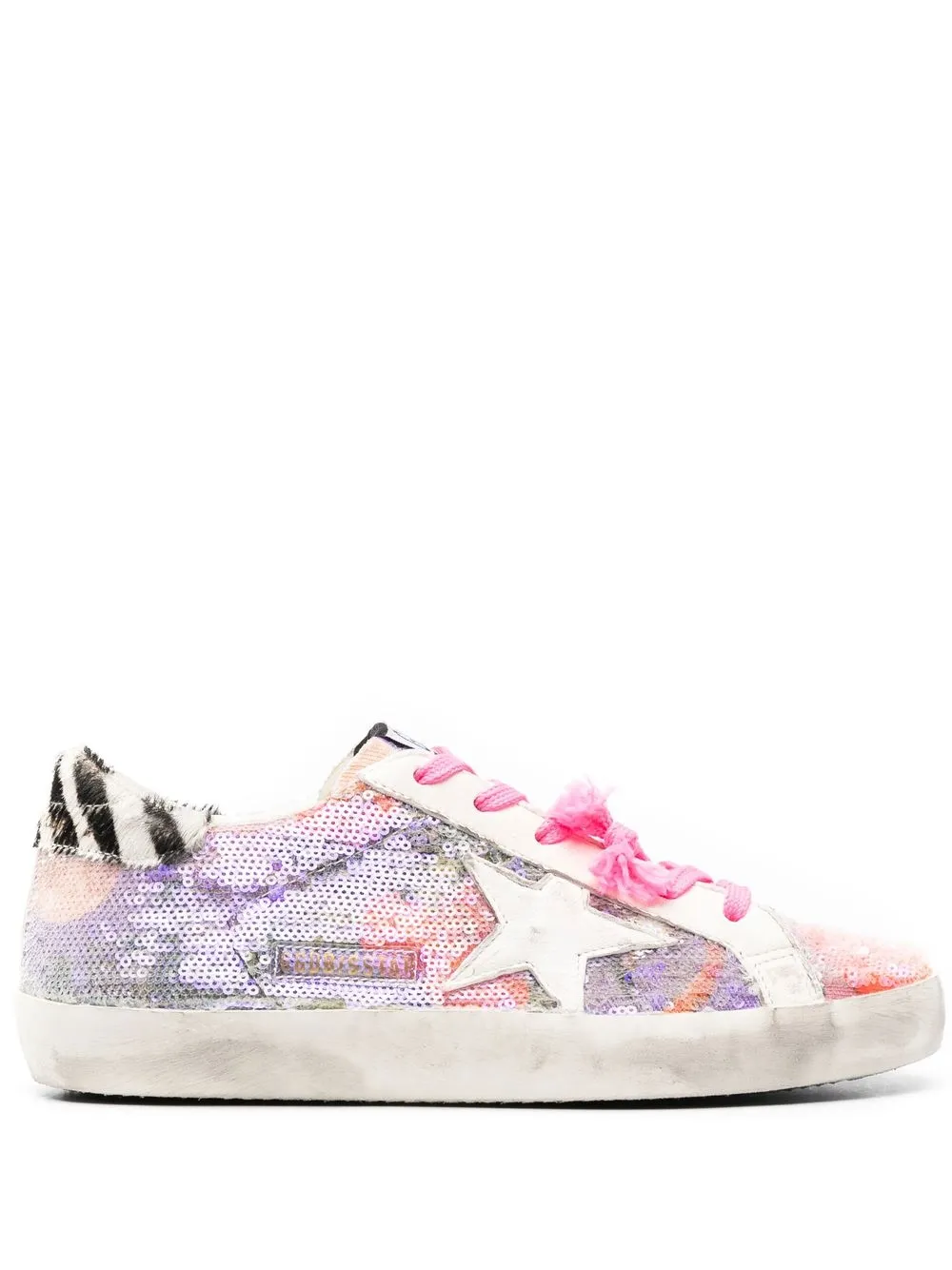 

Golden Goose tenis bajos con agujetas - Morado