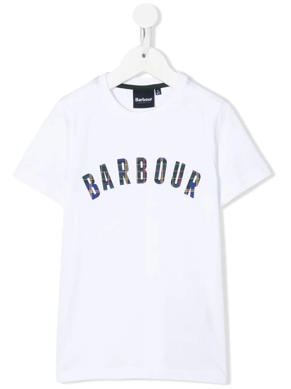 

Barbour Kids playera con logo estampado - Blanco