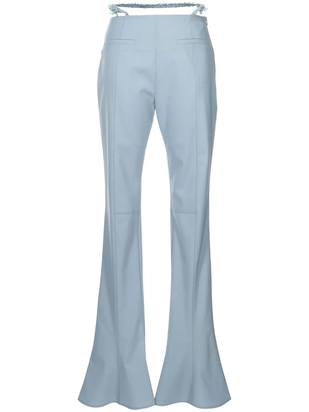 Jacquemus Le Pantalon Tangelo Wool-blend Pants In Light Blue