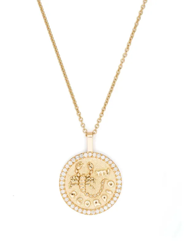 Anita Ko 18kt Yellow Gold Scorpio Diamond Necklace