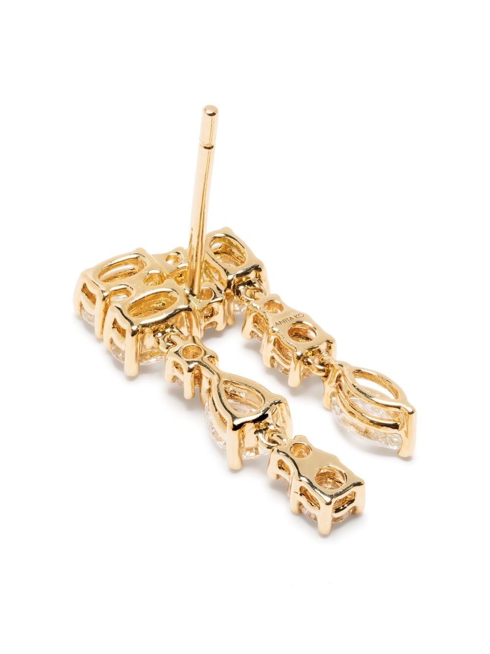 Shop Anita Ko 18kt Yellow Gold Maya Diamond Earrings