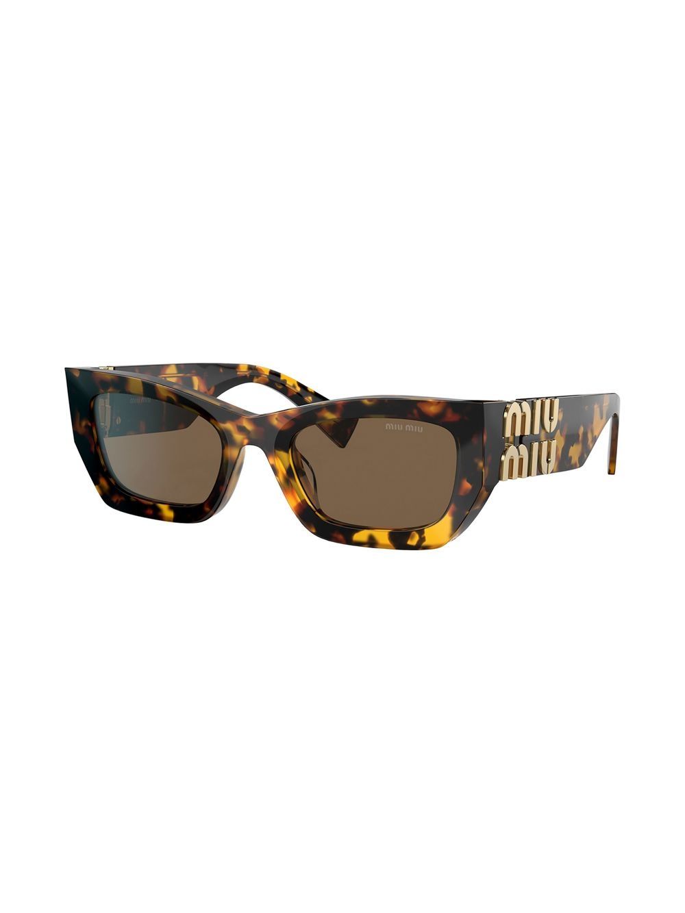 Image 2 of Miu Miu Eyewear tortoiseshell rectangle-frame sunglasses