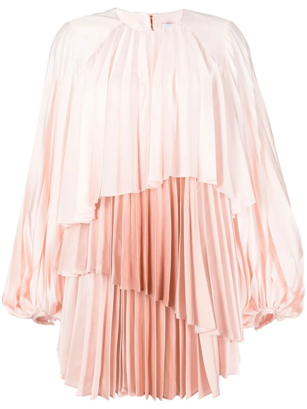 

Acler vestido corto Barnard plisado - Rosado