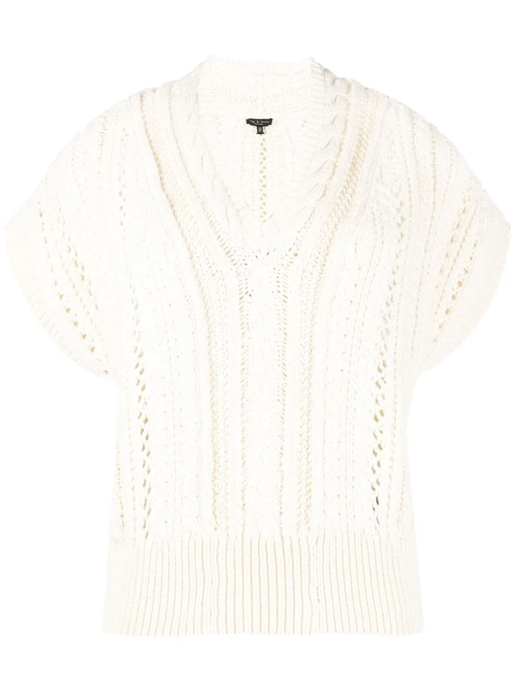 

rag & bone open-knit cotton top - Neutrals