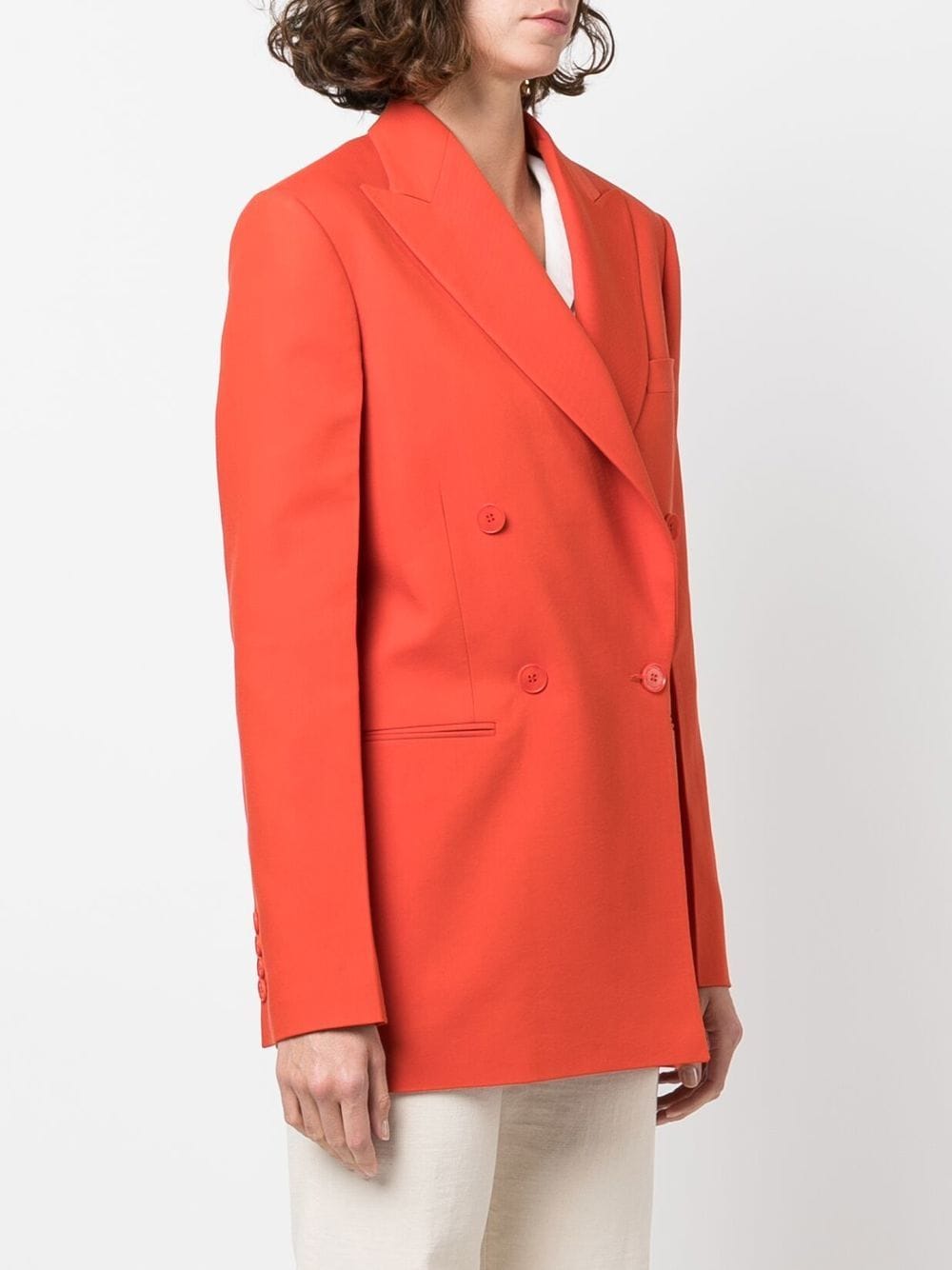 Shop Stella Mccartney Double-breasted Blazer In Red