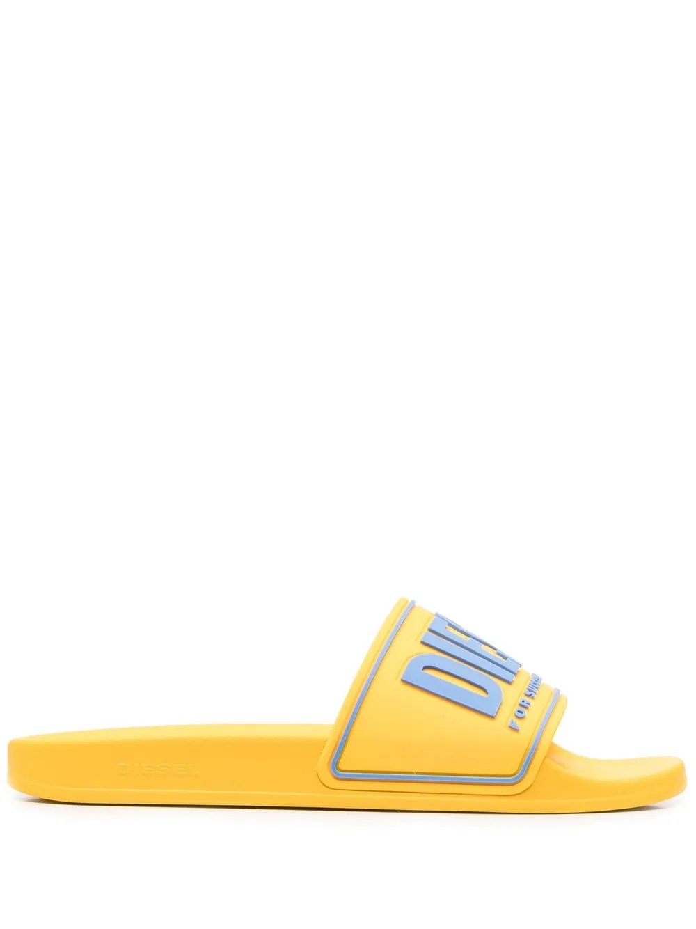 

Diesel sandalias con logo en relieve - Amarillo