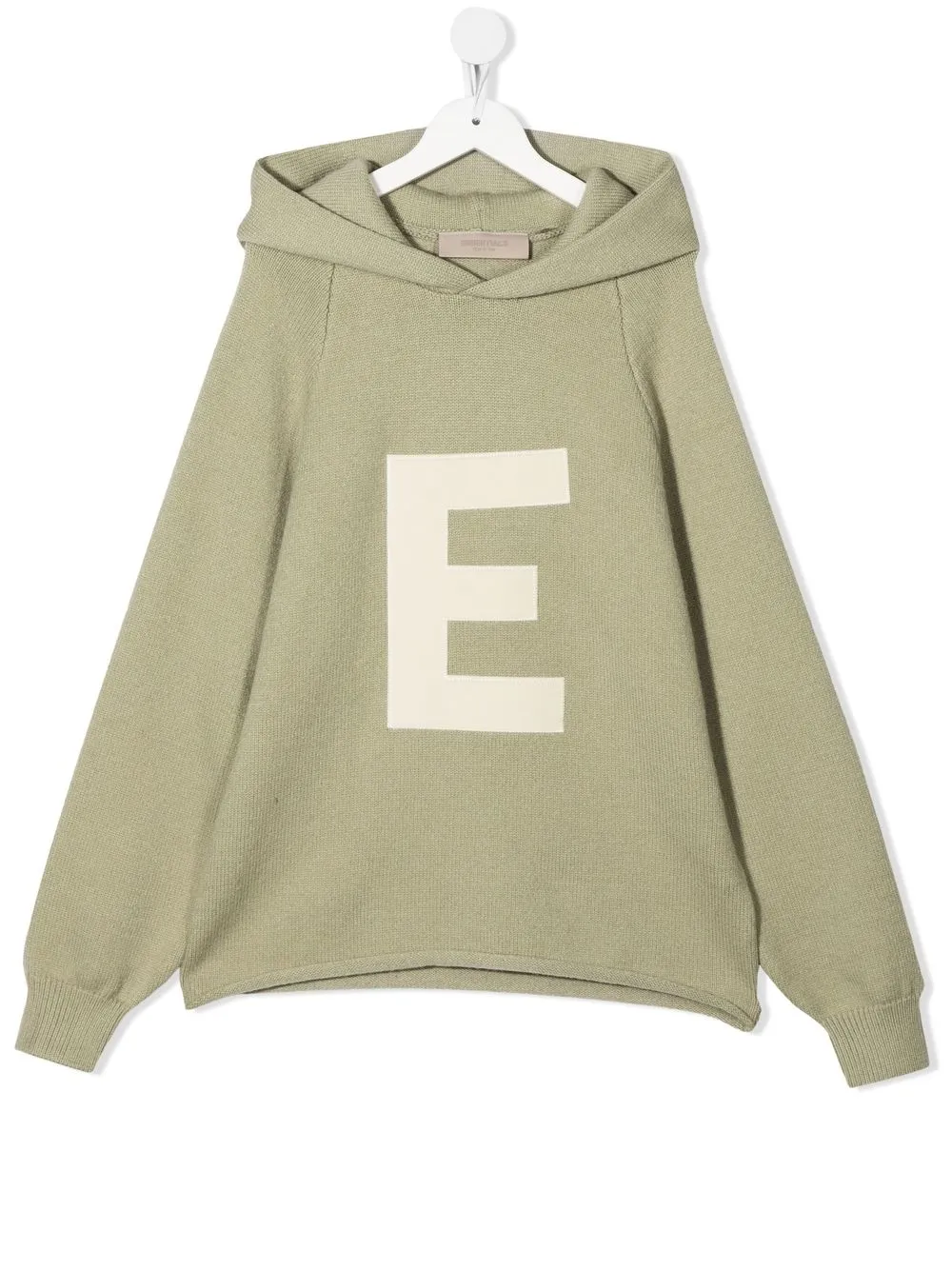 

FEAR OF GOD ESSENTIALS KIDS slogan pullover hoodie - Green