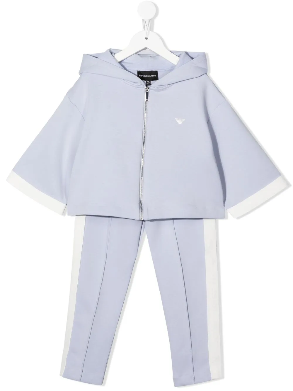 

Emporio Armani Kids traje deportivo con logo estampado - Morado