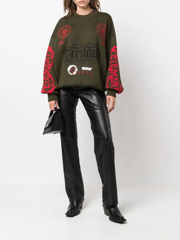 VETEMENTS Maybe Mental Jumper | Green | FARFETCH