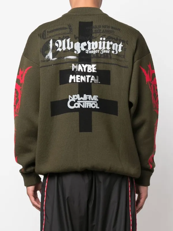 VETEMENTS Maybe Mental Jumper | Green | FARFETCH