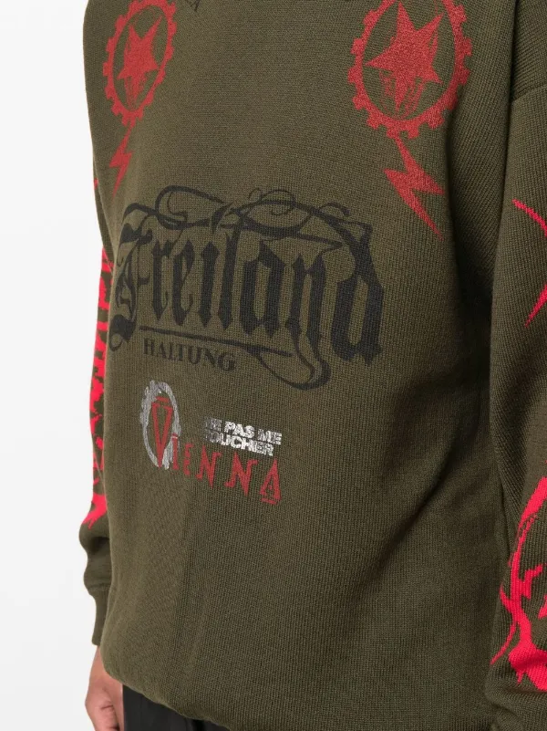 VETEMENTS Maybe Mental Jumper | Green | FARFETCH
