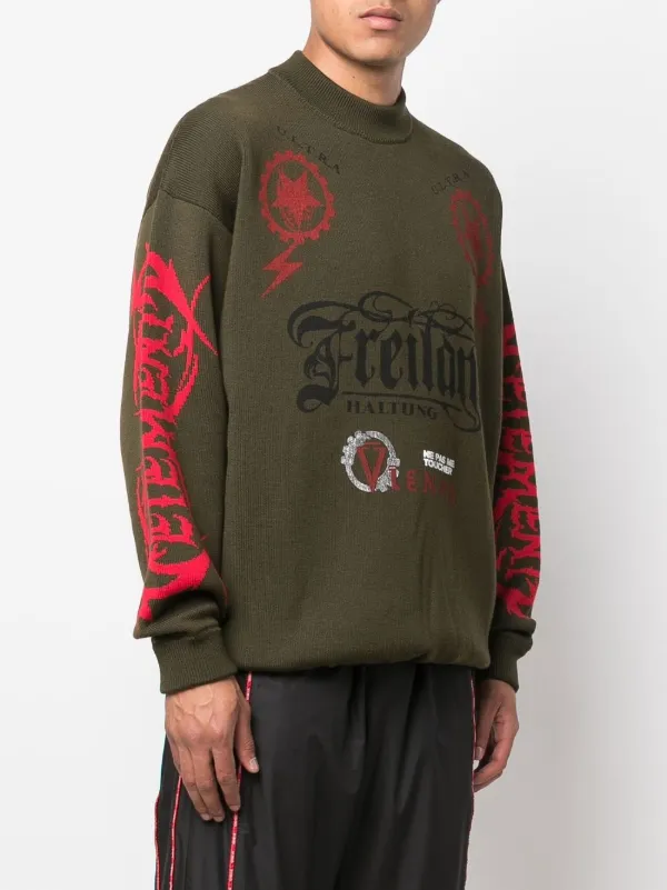 VETEMENTS Maybe Mental Jumper | Green | FARFETCH