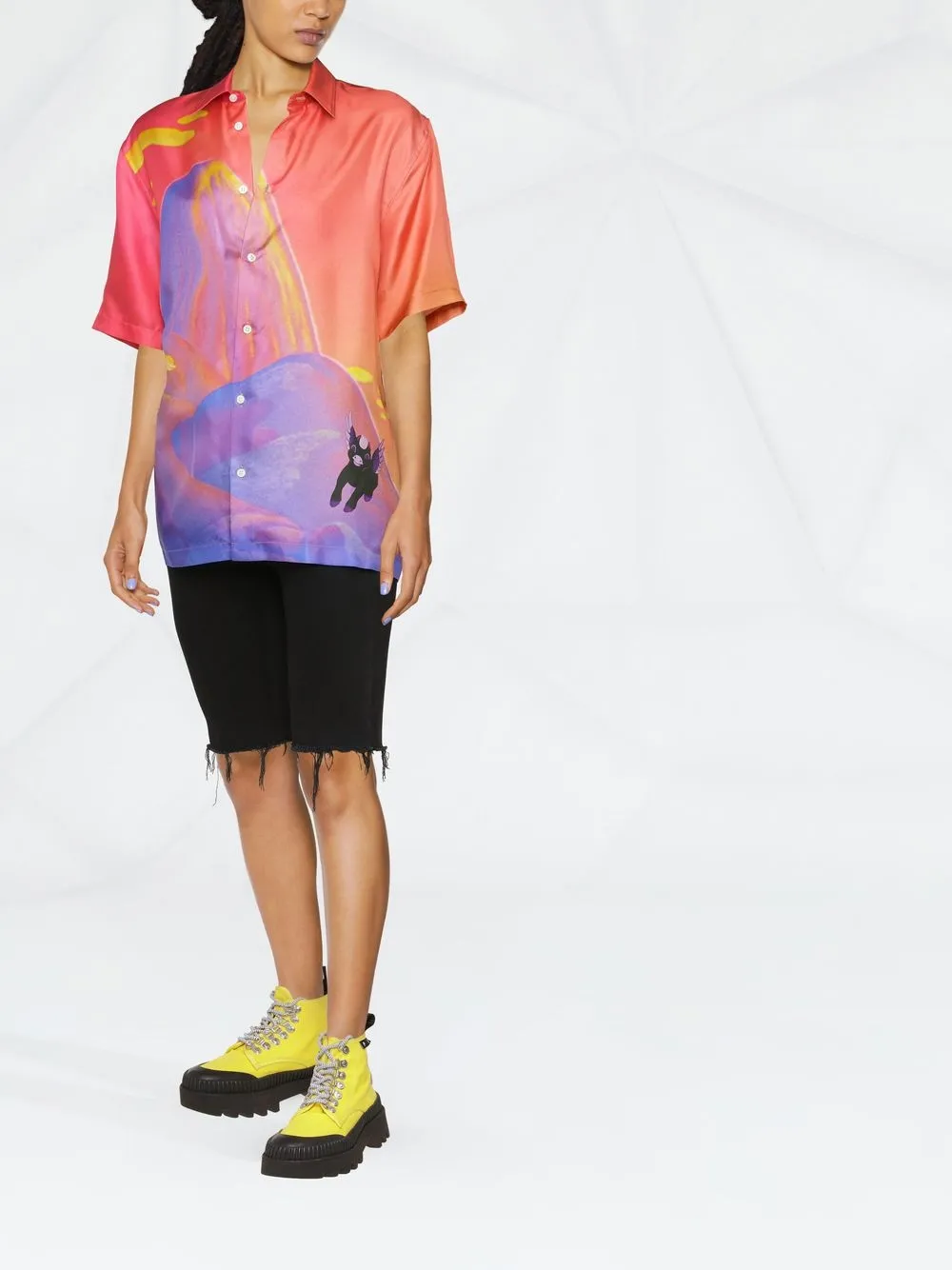 Stella McCartney Blouse met print - Roze
