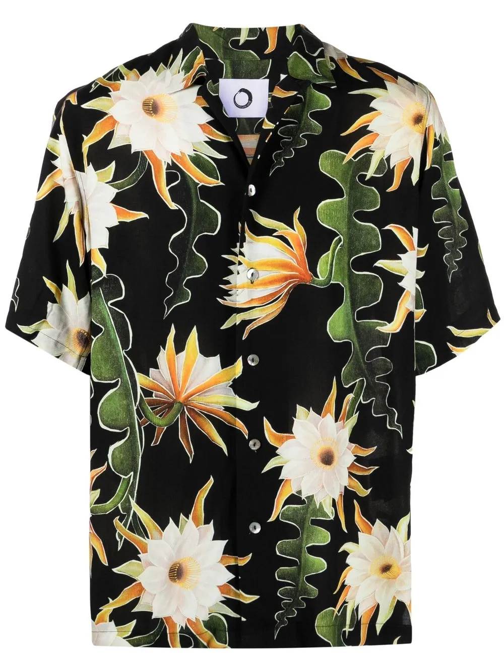 

Endless Joy floral-print short-sleeve shirt - Black
