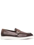 Santoni monk strap loafers - Brown