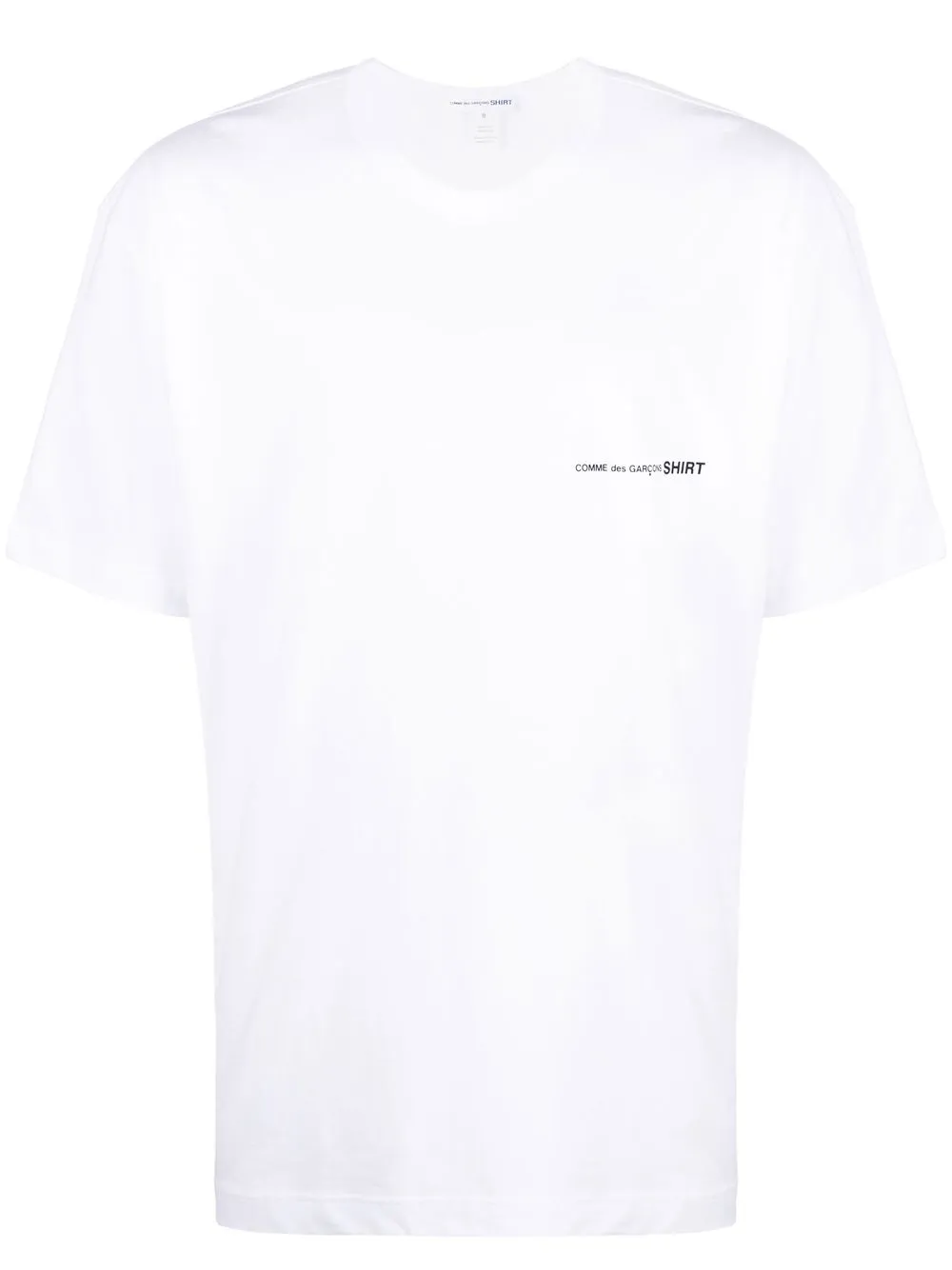 

Comme Des Garçons playera con cuello redondo y logo - Blanco