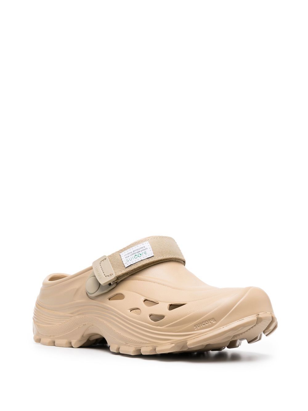 Suicoke Klompen met klittenband - Beige