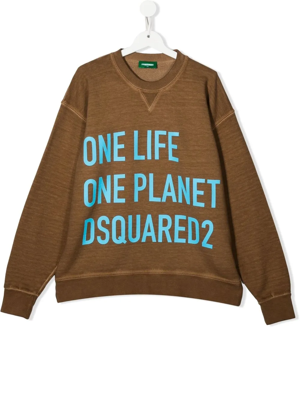 

Dsquared2 Kids sudadera con estampado de eslogan - Marrón