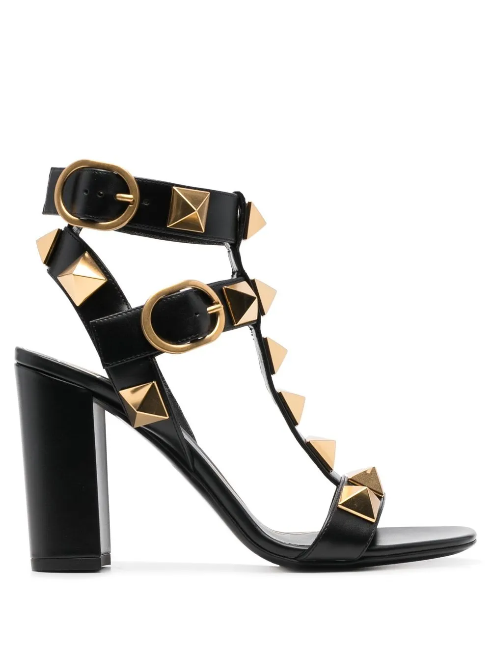 

Valentino Garavani sandalias Roman Stud con tacón de 100mm - Negro