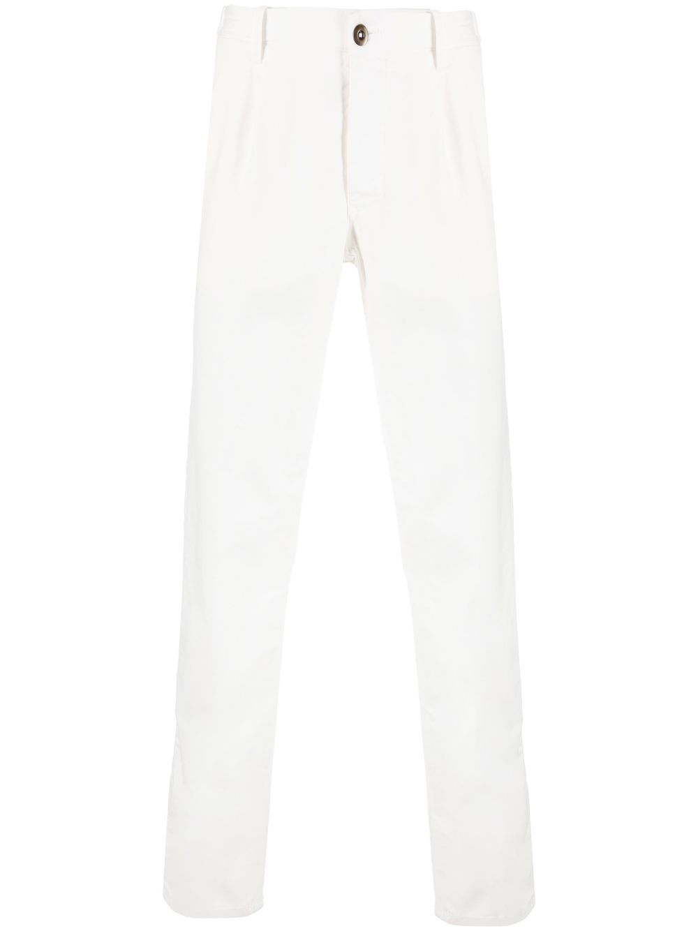 

Incotex pantalones chinos con detalle de pinzas - Blanco