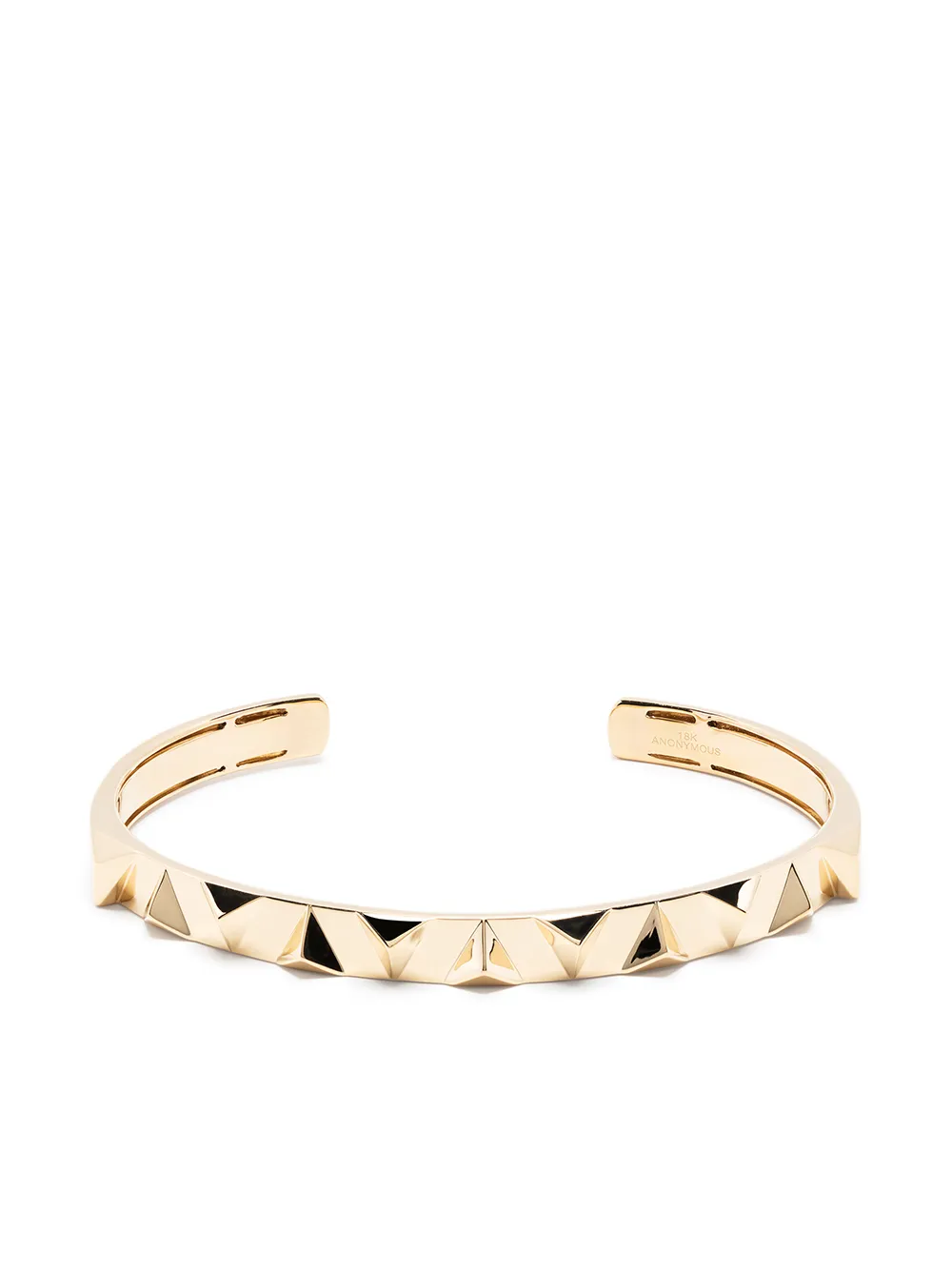 Anonymous 18kt Recycled Yellow Gold Collection 1 Large Pyramid Cuff